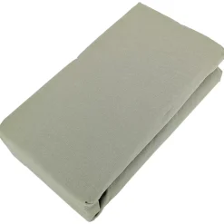 Drap housse PALACE pur coton lavé 180x200 cm bonnet 35 cm uni vert sauge