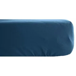 Drap housse Palace pur coton teint lavé 63 fils/cm² Vent du sud - Palace Marine - 90 x 190 cm bonnet de 30 cm