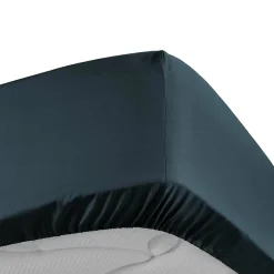 Drap Housse Percale Bonnet 30 Cm 200x160cm bleu