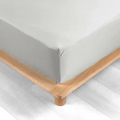 Drap Housse Percale Bonnet 30 Cm 190x140cm Blanc