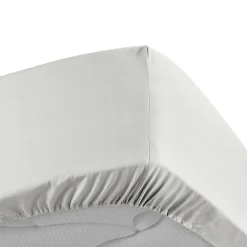 Drap Housse Percale Bonnet 30 Cm 190x140cm Blanc