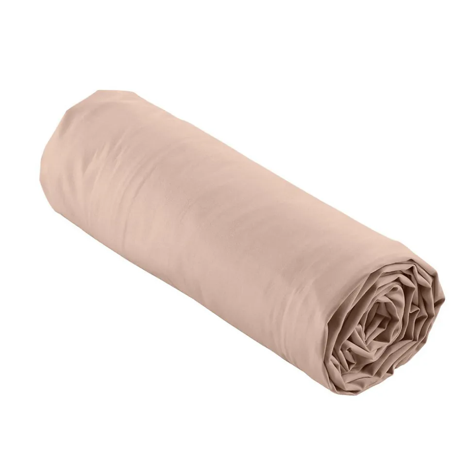Drap Housse Percale Bonnet 30 Cm 200x160cm Rose