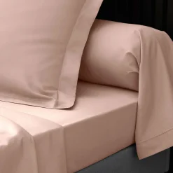 Drap Housse Percale Bonnet 30 Cm 200x160cm Rose