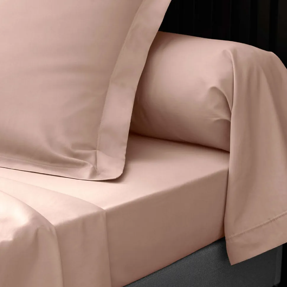 Drap Housse Percale Bonnet 30 Cm 200x160cm Rose