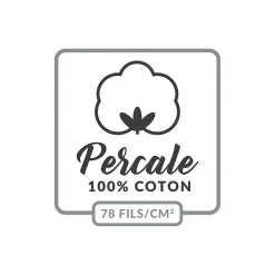 Drap Housse Percale Bonnet 30 Cm 200x160cm jaune