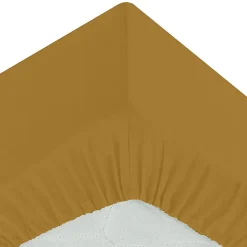 Drap housse percale de coton uni Harmonie