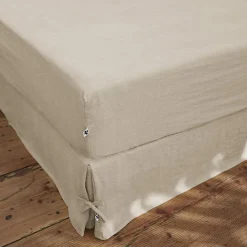 Drap housse "Soline" toutes dimensions Lin lavé - Soline Sable - 180 x 200 cm bonnet de 30 cm