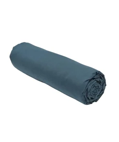 Drap housse TODAY Essential - 90 x 190 cm - 1 personne - 100% Coton uni - Paon