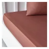 Drap housse TODAY Essential - 140 x 200+30 cm - 2 personnes - 100% Coton uni - Terracotta