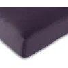 Drap housse toutes dimensions 100% Coton/57 fils/cm² - Prune - 180 x 200 cm
