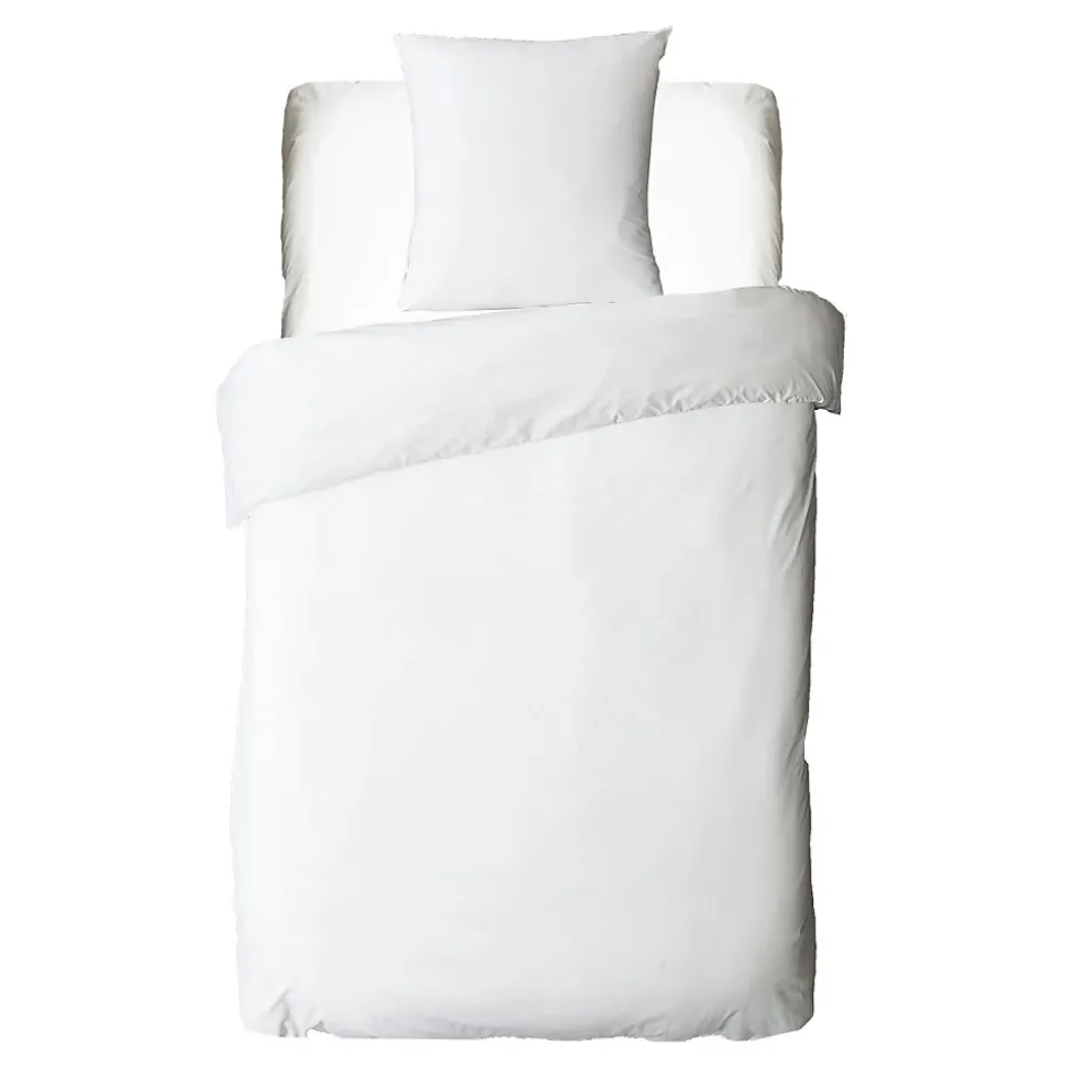 Drap housse uni en coton 57 fils 90x190cm