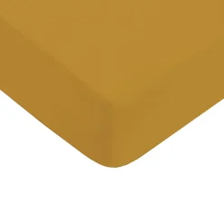 Drap housse uni en coton 57 fils 90x190cm