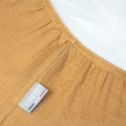 Drap housse uni en gaze de coton