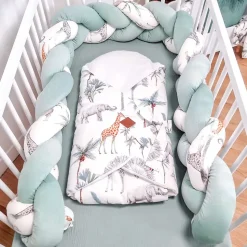 Drap housse uni en gaze de coton