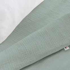 Drap housse uni en gaze de coton