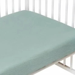 Drap housse uni en gaze de coton