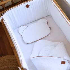 Drap housse uni en gaze de coton