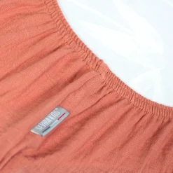 Drap housse uni en gaze de coton