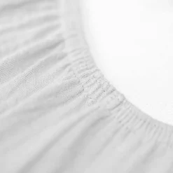 Drap housse uni en gaze de coton