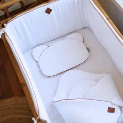 Drap housse uni en gaze de coton