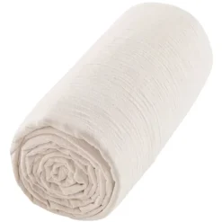 Drap housse uni en gaze de coton