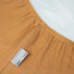 Drap housse uni en gaze de coton