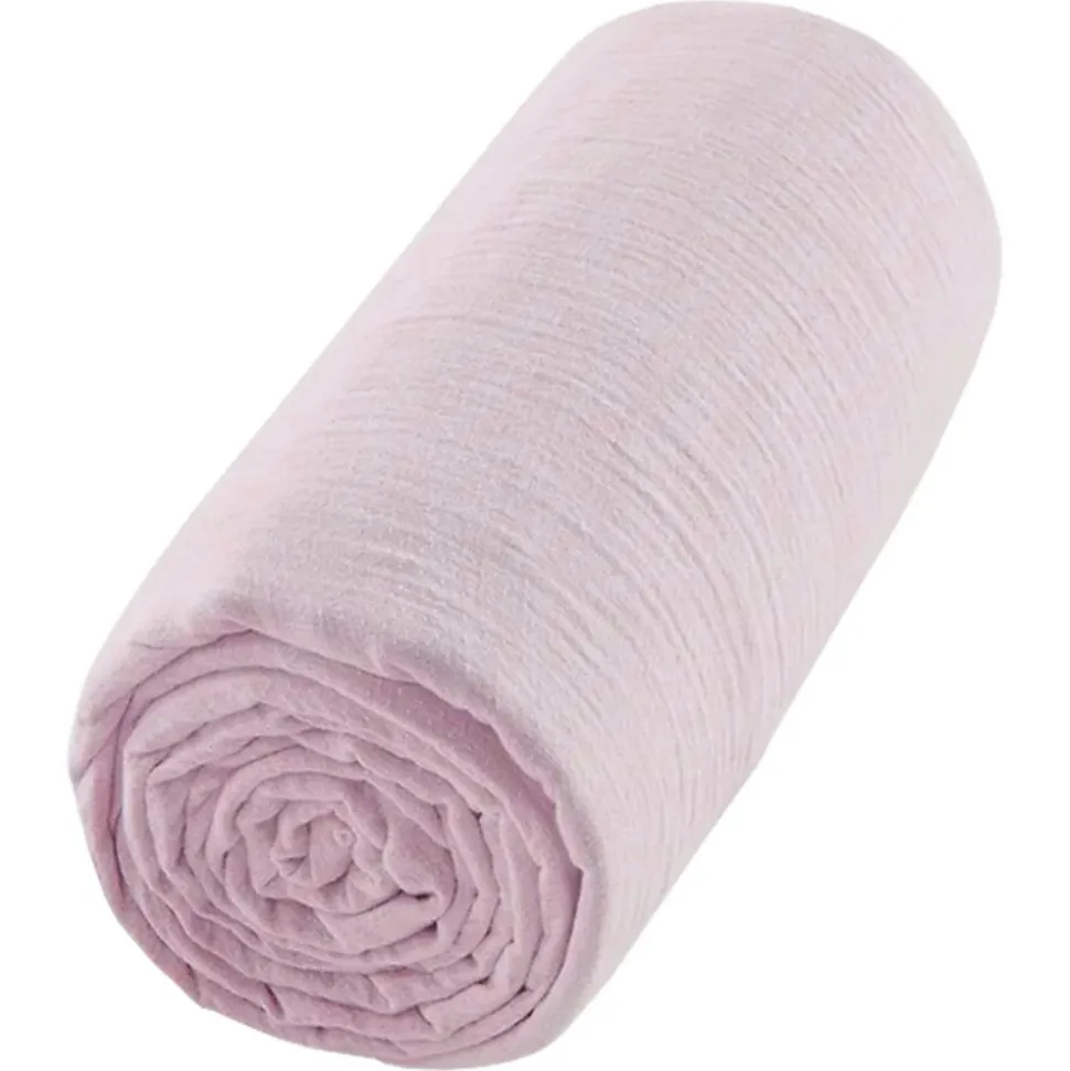 Drap housse uni en gaze de coton