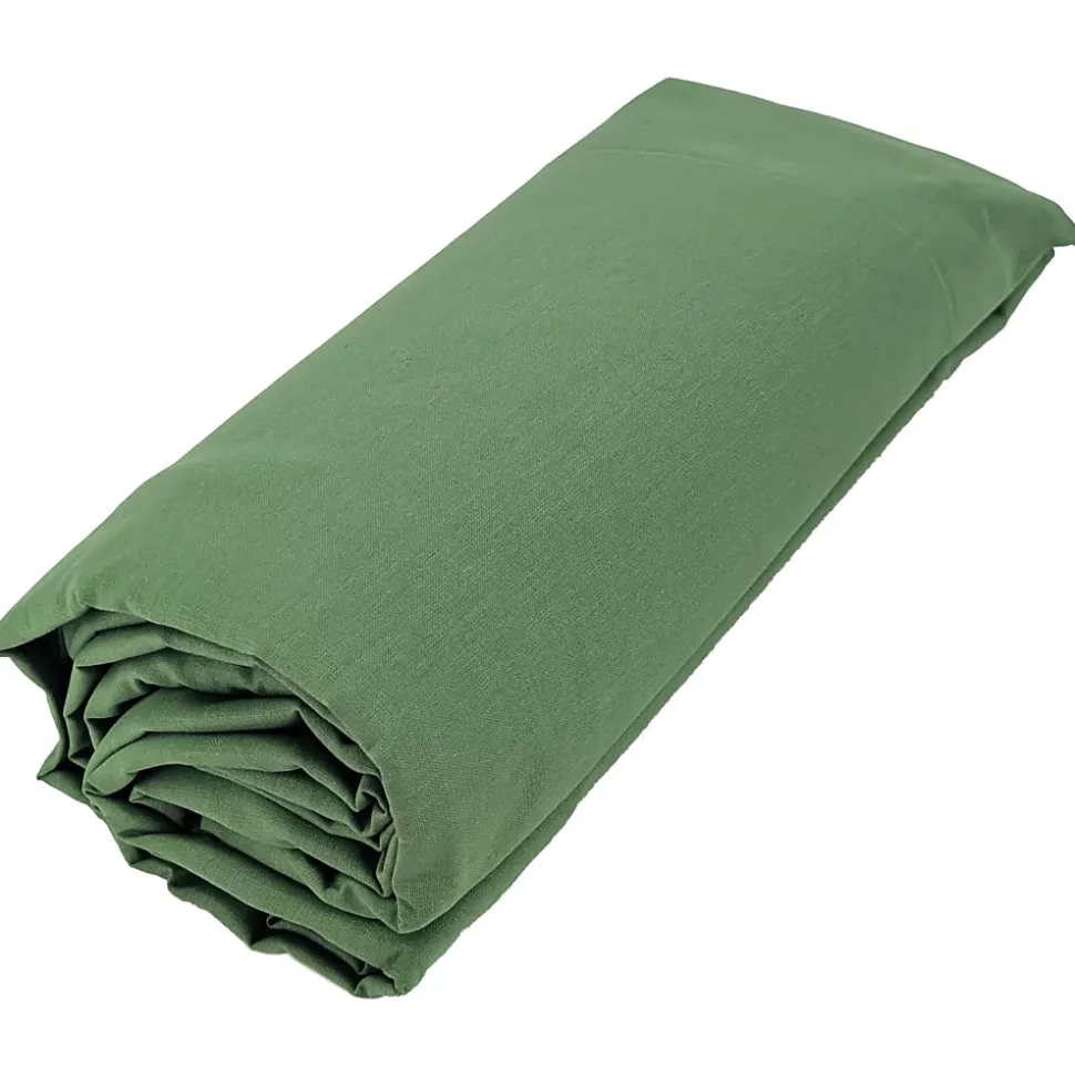 Drap housse 180x200 cm bonnet 30 coton ÉVASION Vert fougère
