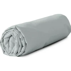 Drap housse 140x190 cm coton lavé LINO gris