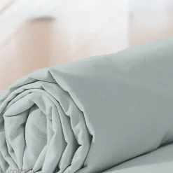 Drap housse 140x190 cm coton lavé LINO gris