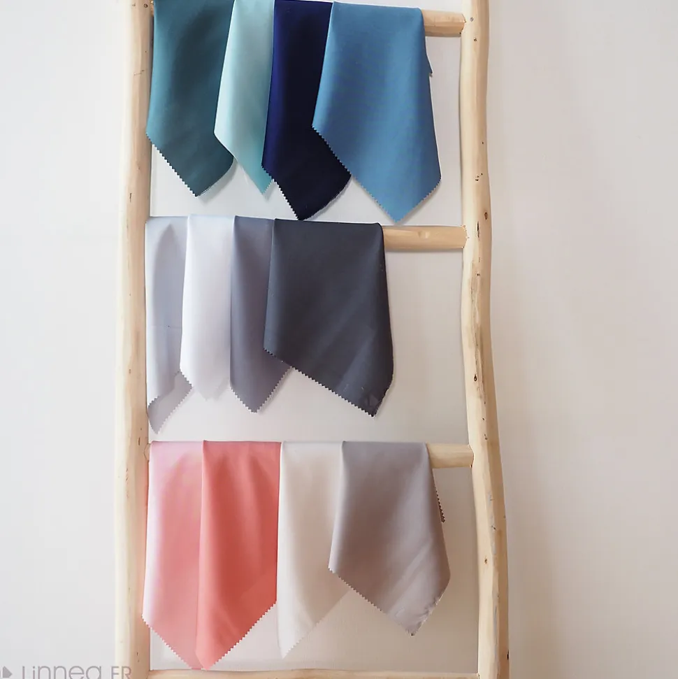 Drap housse 90x190 cm en 100% polyester microfibre LAGO écru bonnet 23 cm