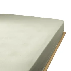 Drap housse 160x200 cm en Gaze de coton Vert d'eau