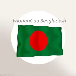 Drap housse 180x200 cm percale de coton RÉCIT D'HIVER rayures