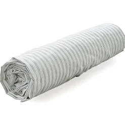 Drap housse 180x200 cm percale de coton RÉCIT D'HIVER rayures