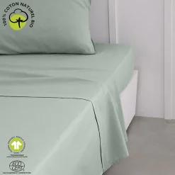 Drap plat 57 fils - 100% coton biologique