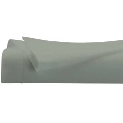 Drap plat - percale - vert - 240x290 cm - Atmosphera