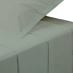 Drap plat - percale - vert - 180x290 cm - Atmosphera