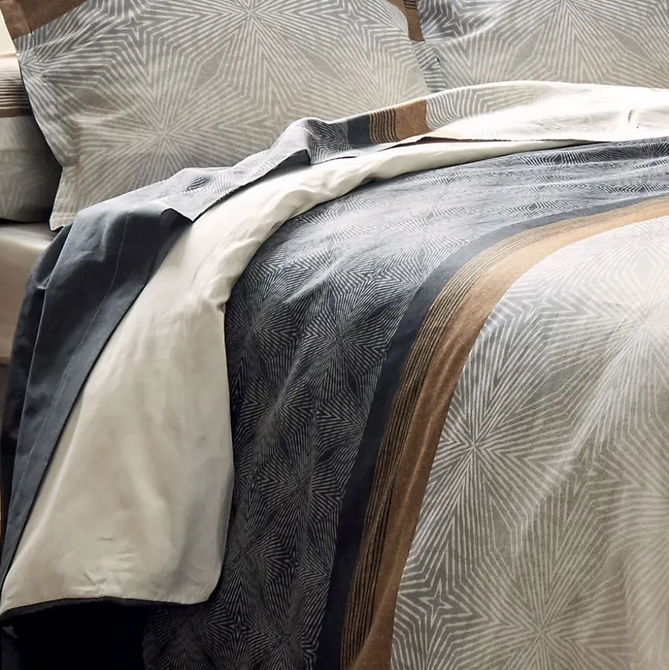 Drap plat au style graphique et masculin (180x290 cm - Noir)