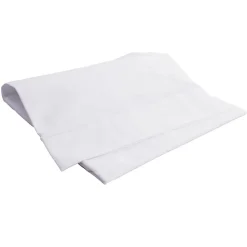 Drap plat avec point bourdon (120x180 cm - Blanc)