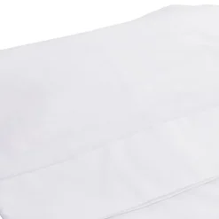 Drap plat avec point bourdon (120x180 cm - Blanc)
