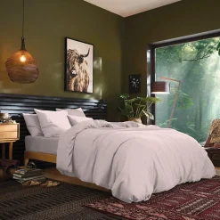 Drap plat Coton Pur Prémium 180x290 cm Rose dragée