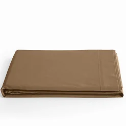 Drap plat Coton Pur Prémium 240 x 300 cm Taupe