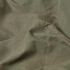 Drap plat en lin lavé vert mousse, 275x275 cm - HOMESCAPES