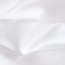 Drap plat en satin de coton égyptien 1000 fils blanc, 180x290 cm - HOMESCAPES