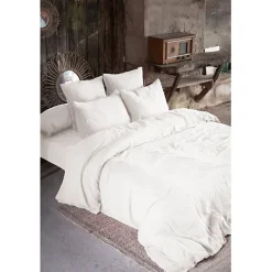 Drap plat "Gaïa" toutes dimensions "Gaze de Coton" - Gaïa Chantilly - 270 x 300 cm pour lit King size