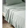 Drap plat "Gaïa" toutes dimensions "Gaze de Coton" - Gaïa Eucalyptus - 240 x 300 cm pour lit 2 places