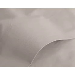 Drap plat percale pur coton peigné longues fibres 80 fils/cm² Vent du sud - Lin - 270 x 300 cm pour lit King size