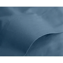 Drap plat percale Vent du Sud 270x300 Bleu marine 100% coton