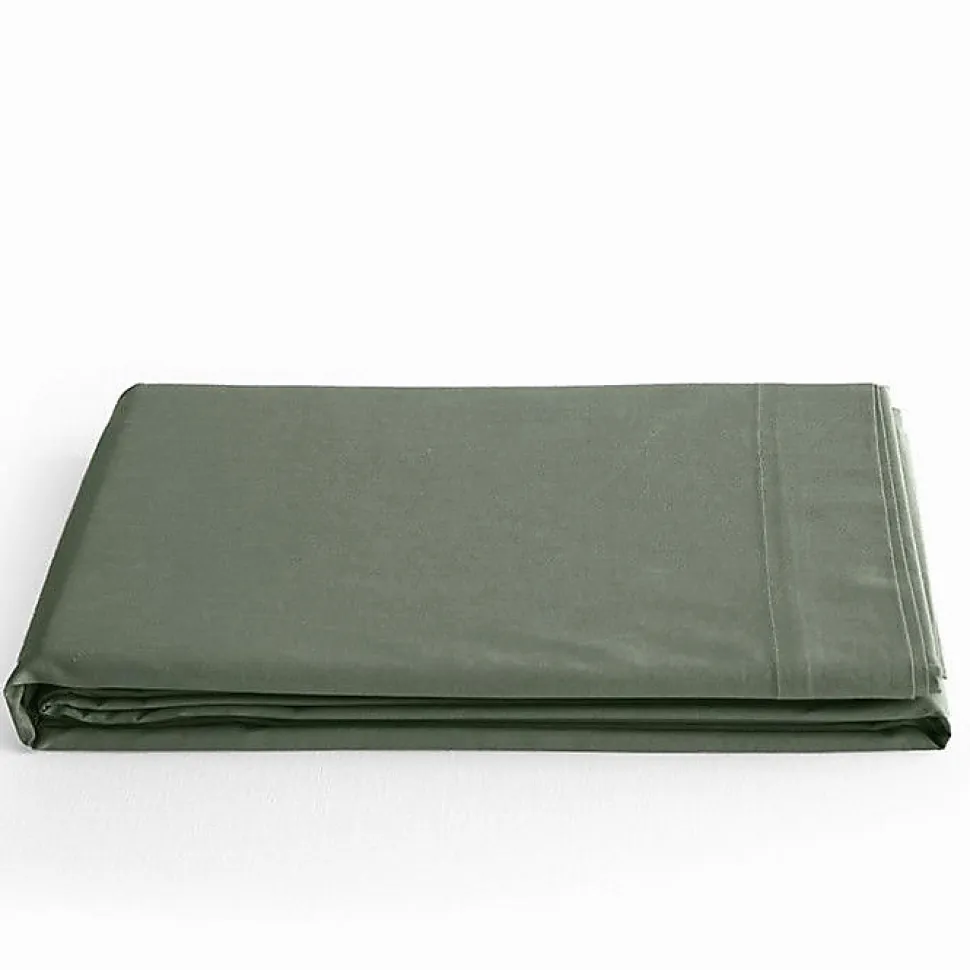 Drap plat Prémium Coton Pur 180x290 cm Vert fonce