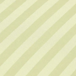 Drap plat satin rayé en coton égyptien 330 fils vert sauge, 270x300 cm - HOMESCAPES